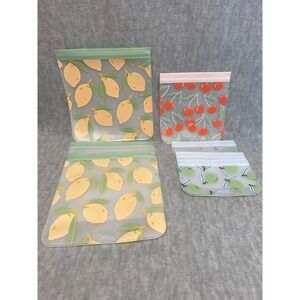 Ello Reusable Storage Bags Set 8 Zipper Closure EcoFriendly Sustainable BPA Free